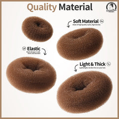 Teenitor hair bun maker medium aids everyday bun styling for adults