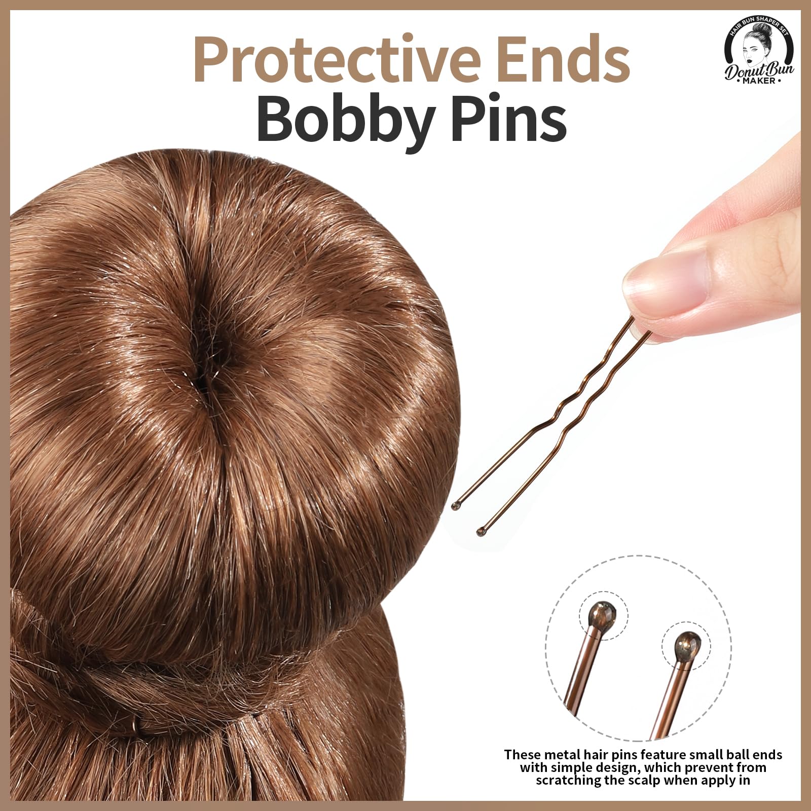 Teenitor hair bun maker small perfect for kids and thin hair