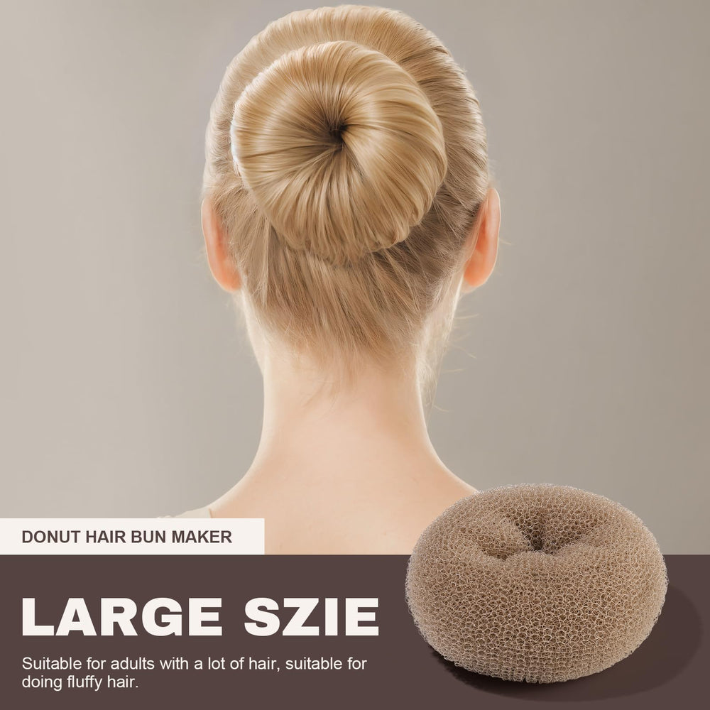 Teenitor Hair Bun Shaper medium donut suits medium-length hair for pretty updos.