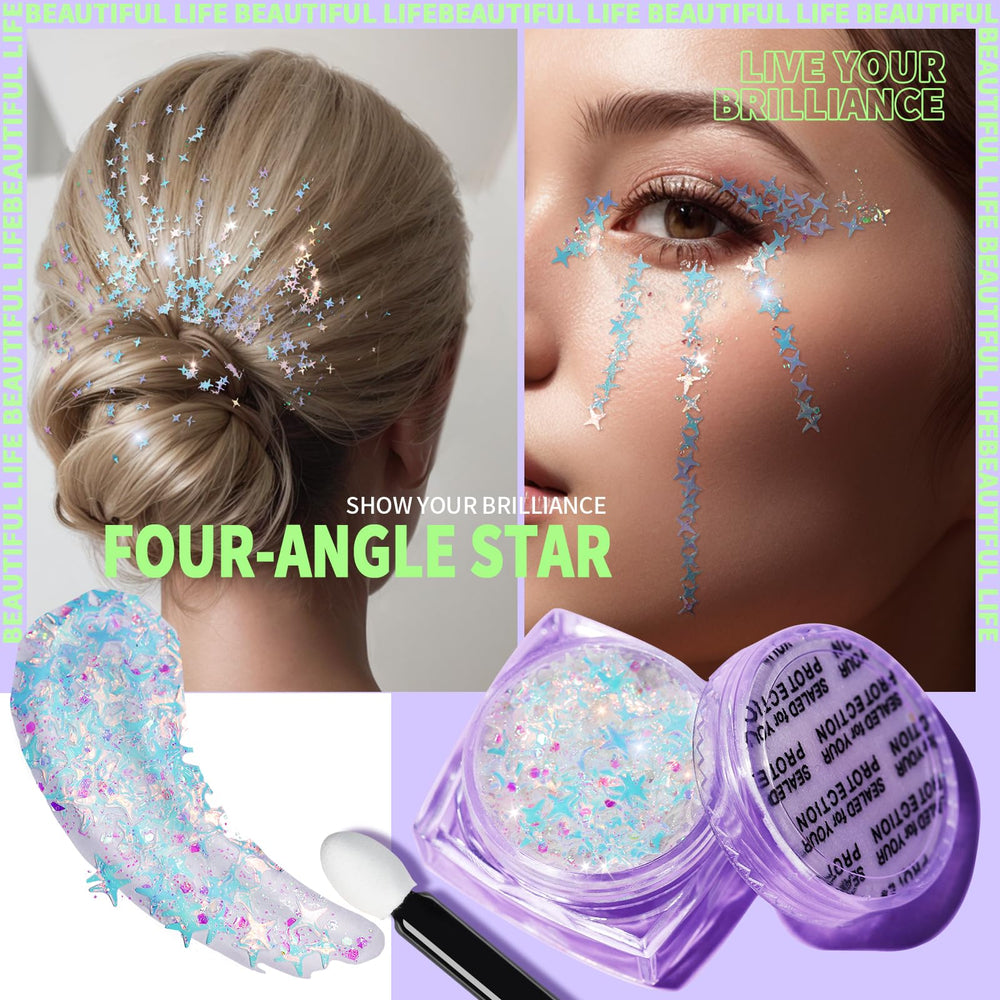 Teenitor hair glitter gel adds sparkling accents during parties