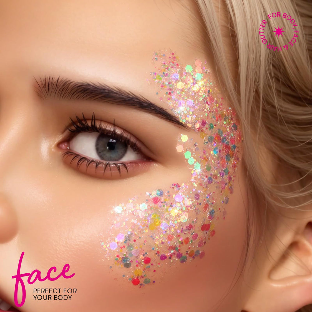 Teenitor hair glitter gleam adds festive shine without heavy residue.