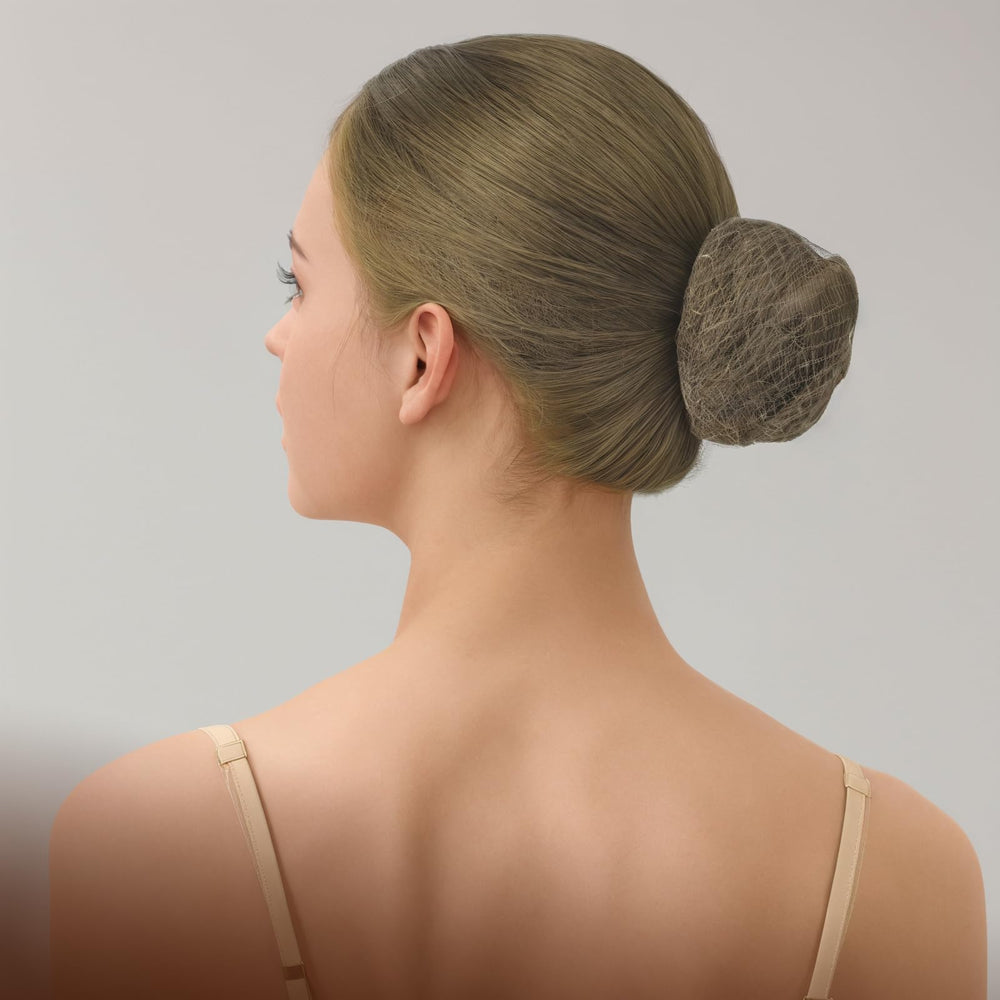 Teenitor blonde hair nets closeup showing seamless hair color blend.