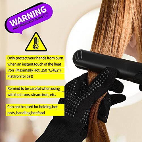 Teenitor hair-styling glove protects during curling irons and straighteners.