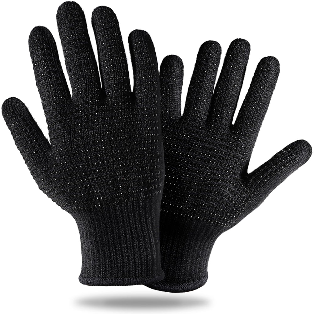 Teenitor heat-resistant glove with silicone bumps for safe hair tool handling.