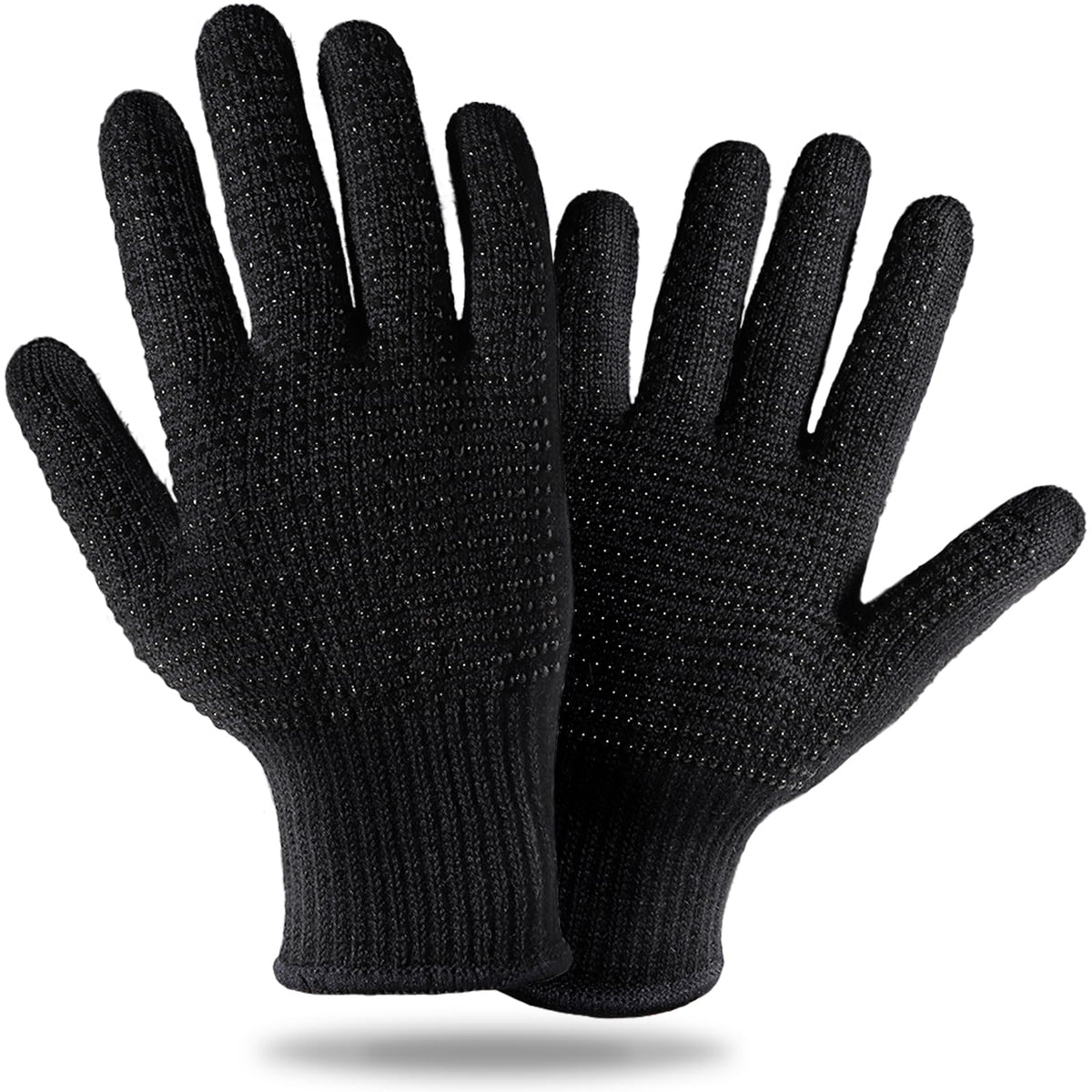 Teenitor heat-resistant glove with silicone bumps for safe hair tool handling.