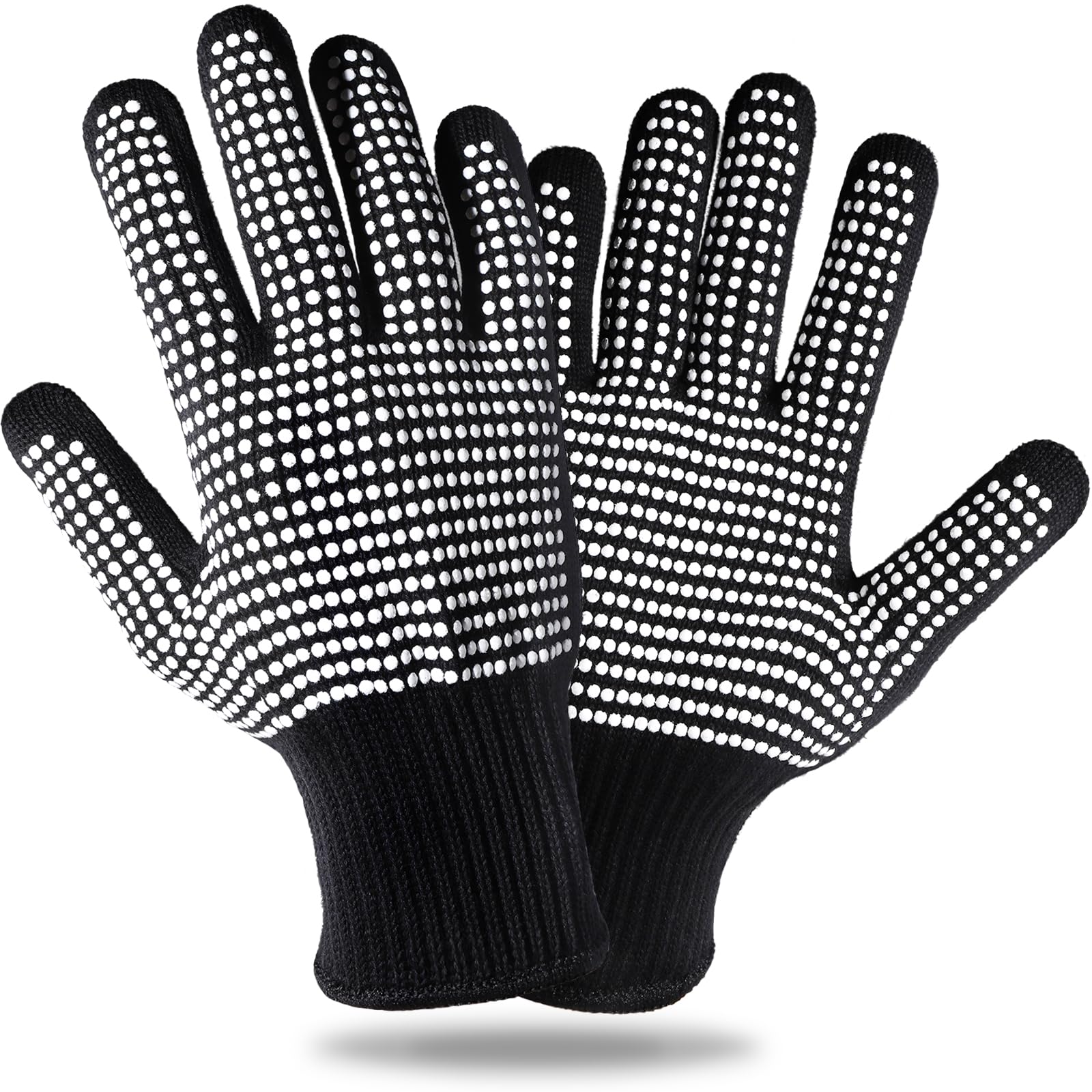 Teenitor heat-resistant gloves with silicone bumps offering safe sublimation and hot tool use.