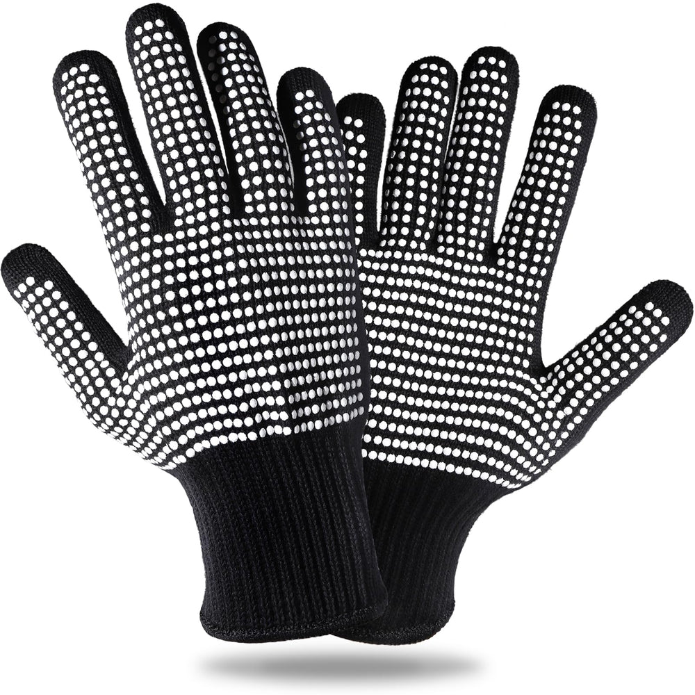 Teenitor heat-resistant gloves with silicone bumps offering safe sublimation and hot tool use.
