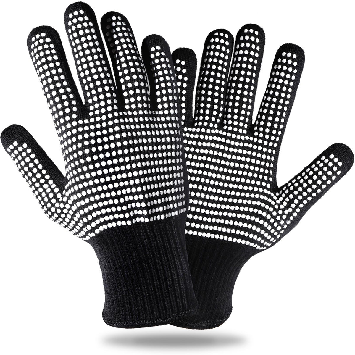 Teenitor heat-resistant gloves with silicone bumps offering safe sublimation and hot tool use.