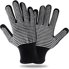 Teenitor heat-resistant gloves with silicone bumps offering safe sublimation and hot tool use.