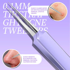 Teenitor ingrown hair tweezers for precise removal and gentle shaping of brows and lashes.