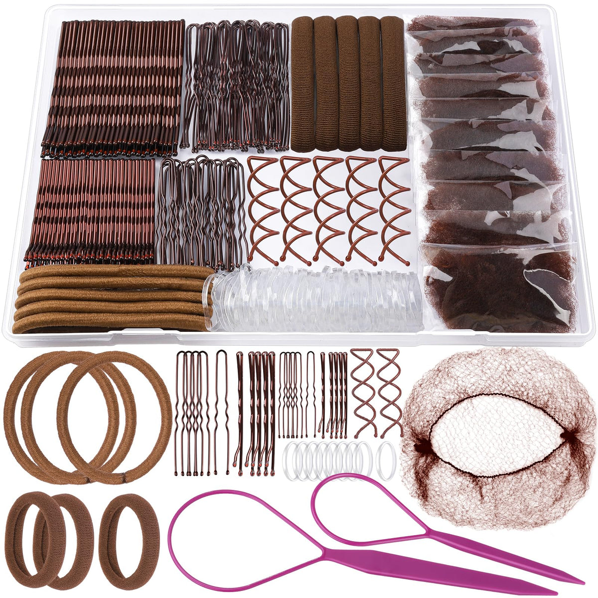 Teenitor kit de peinado con horquillas Bobby para recogidos duraderos.