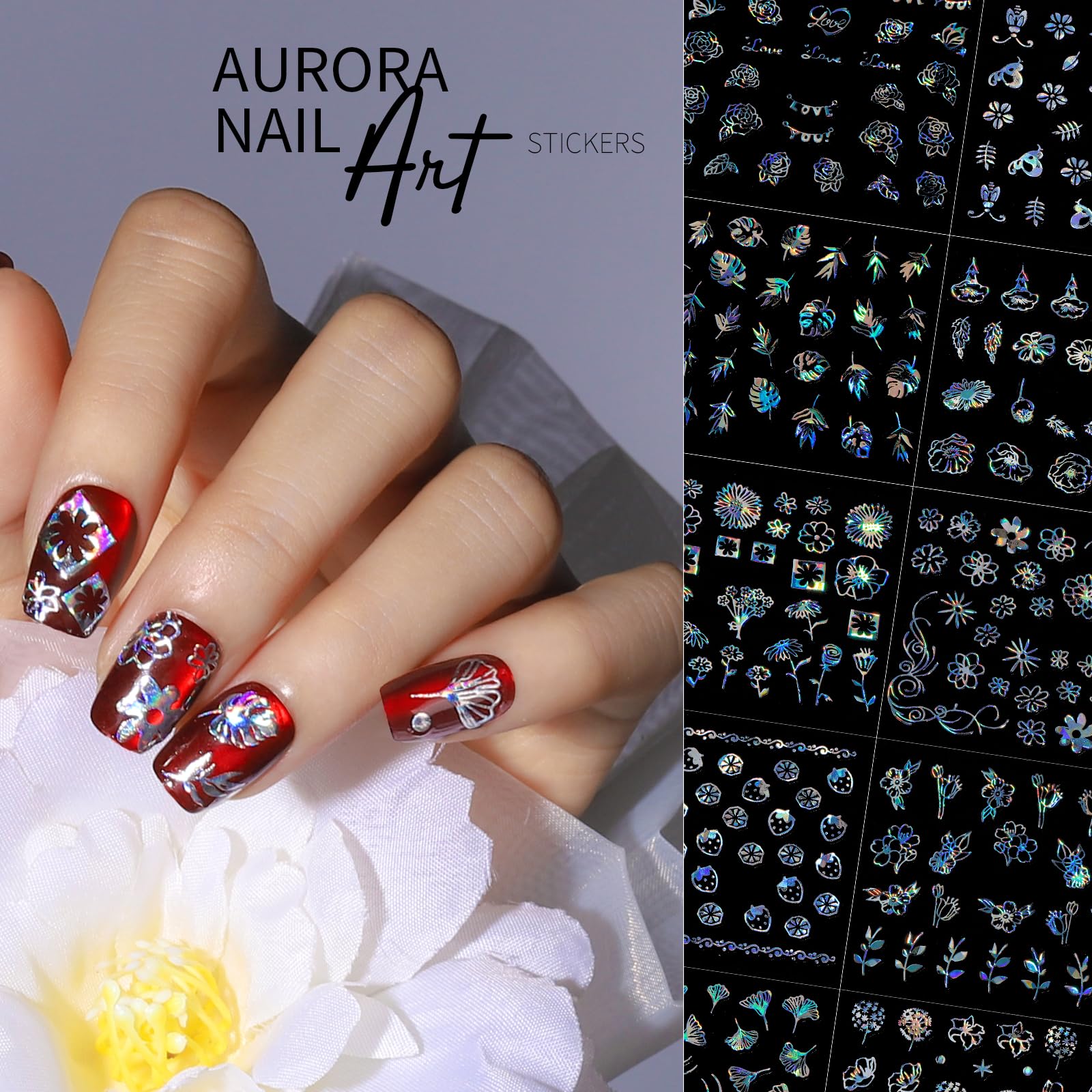 Teenitor lace and geometric lines create elegant, intricate nail patterns