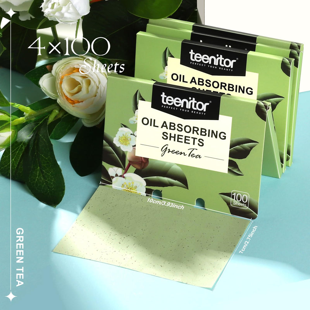 Teenitor large 10x7 cm blotting papers designed for quick oil absorption