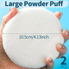 Teenitor large 4.13-inch body powder puff for quick, even coverage.
