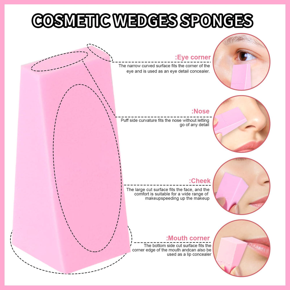 Teenitor latex-free sponges gentle on sensitive skin for makeup routines.