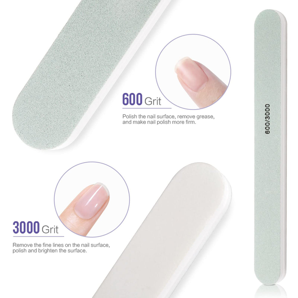 Teenitor lima uñas 120/180 para dar forma y alisar superficie.