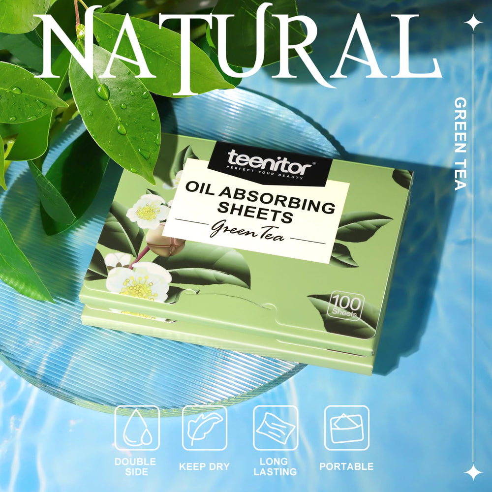Teenitor makeup-friendly oil-absorbing sheets prevent smudging during use
