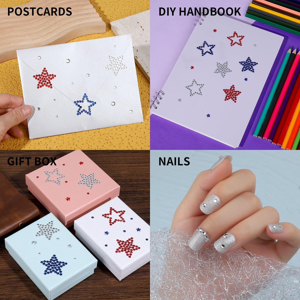 Teenitor adornos de maquillaje con estrellas para looks de verano.