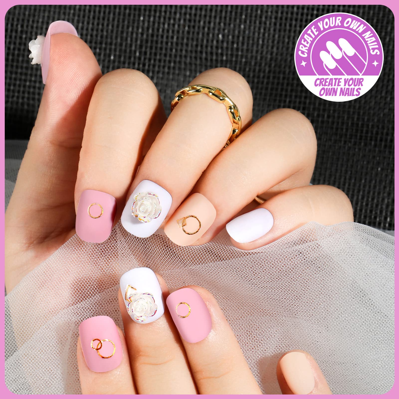 Matte color set in 12 hues for small hands from Teenitor.