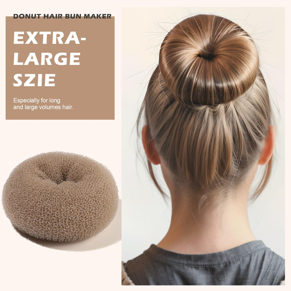 Teenitor moño de pelo grande para recogidos rápidos y elegantes.