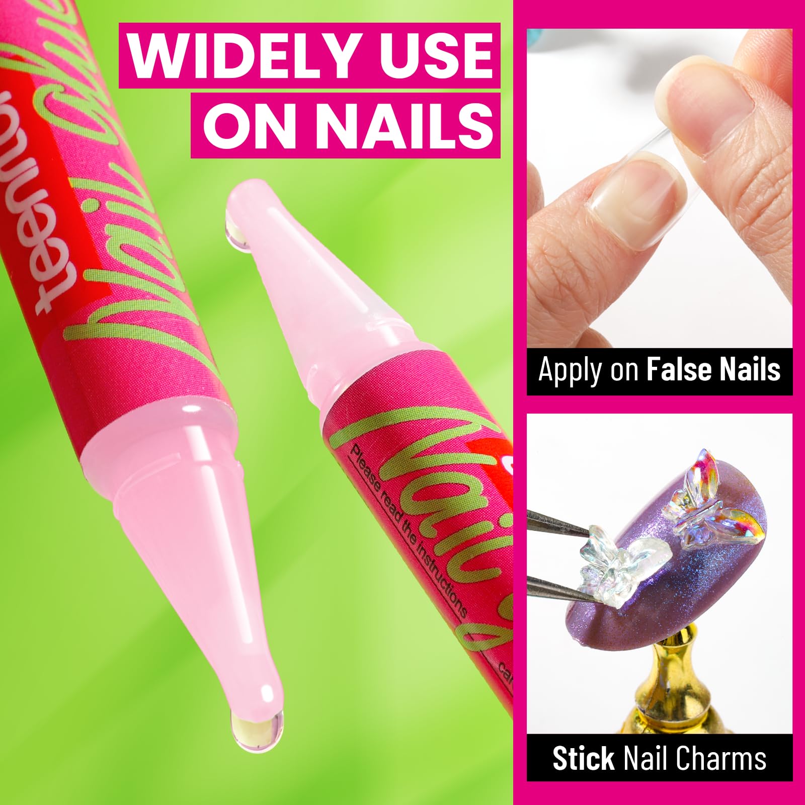 Teenitor glue used to attach nails and small charms quickly