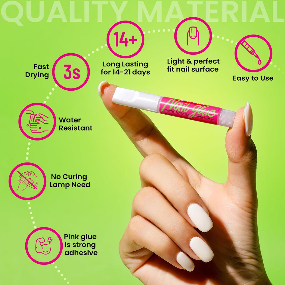 Compact 7cm Teenitor bottle for on-the-go nail repairs