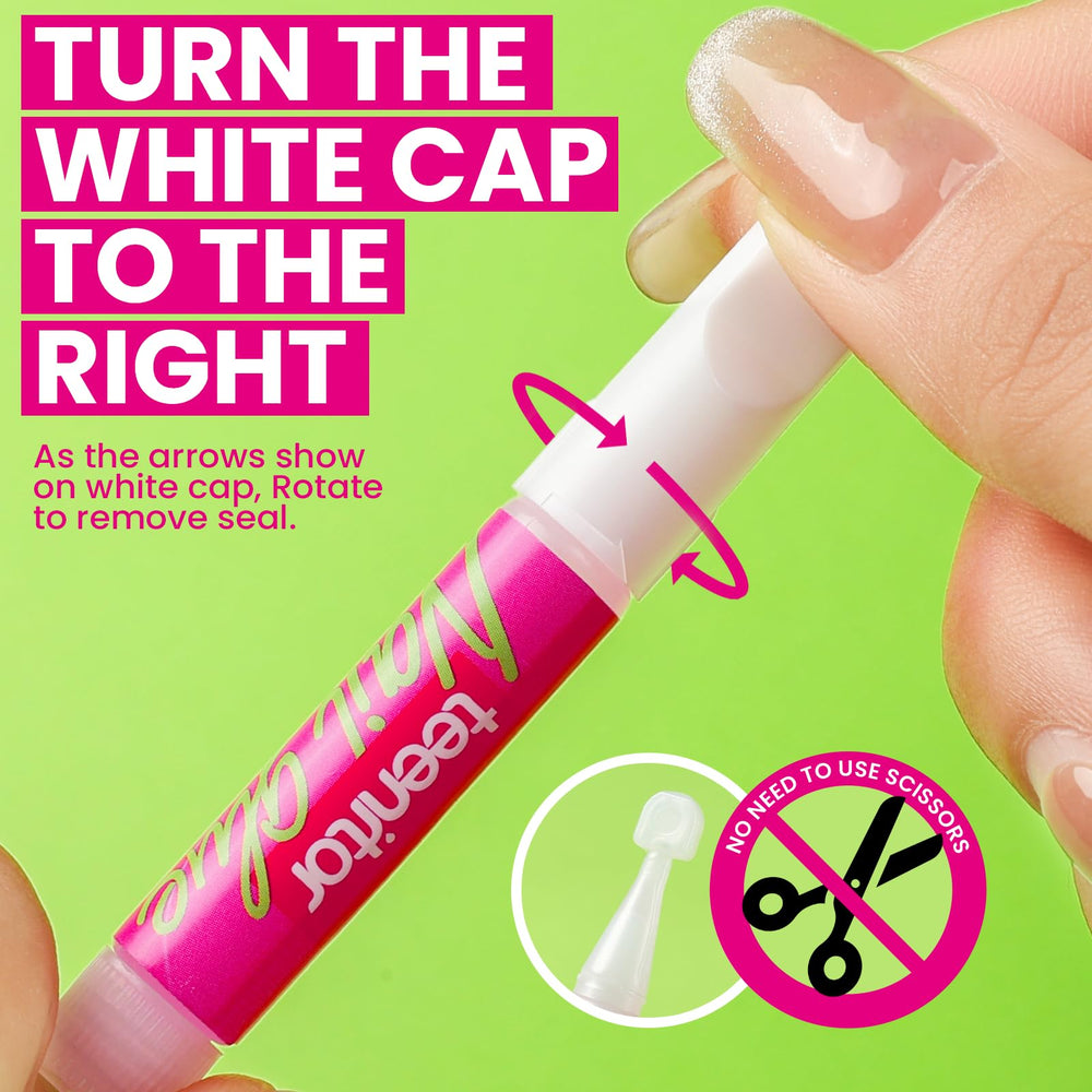 Teenitor pink glue with easy open cap design for simple use