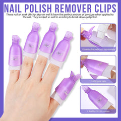 Teenitor Nail Remover Pads for quick soak-off polish removal