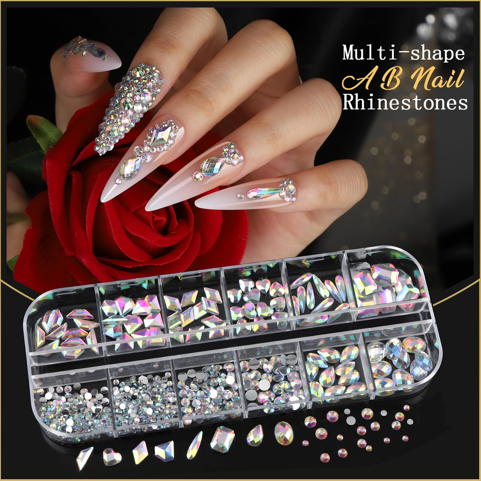Teenitor nail stickers fifteen-sheet assortment for quick DIY looks