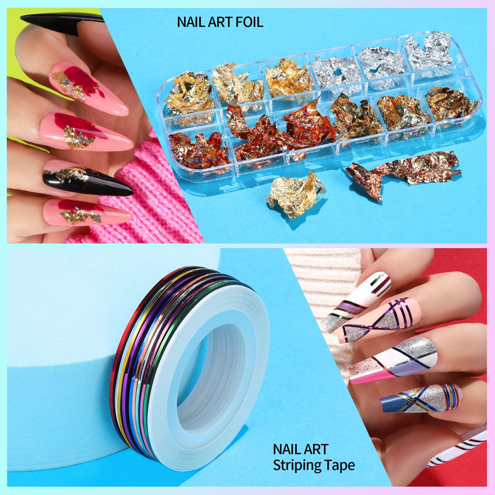 Teenitor striping tapes in multiple colors for clean lines