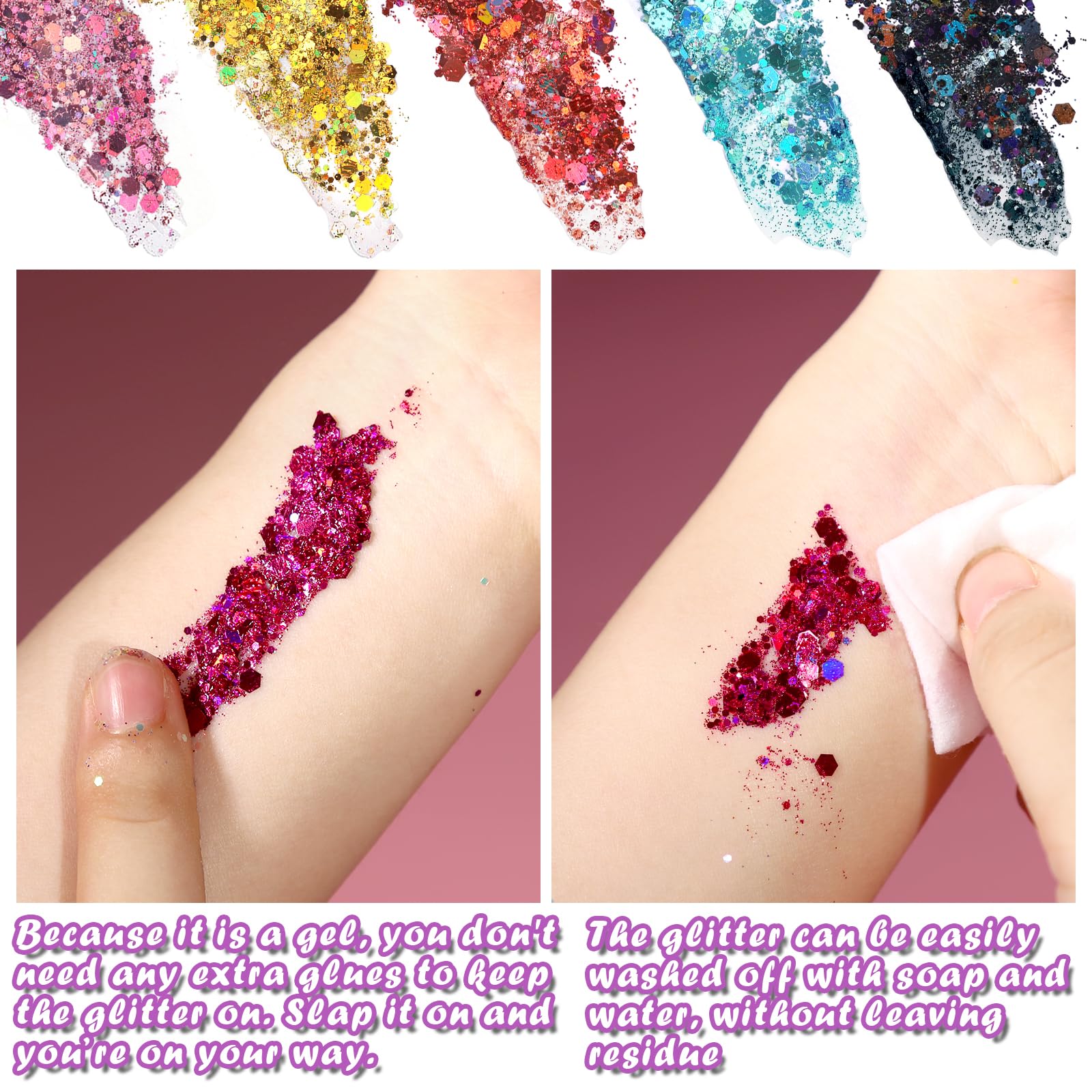 Teenitor Nails Glitter Gel for coordinated, sparkling manicure and party-ready hands.