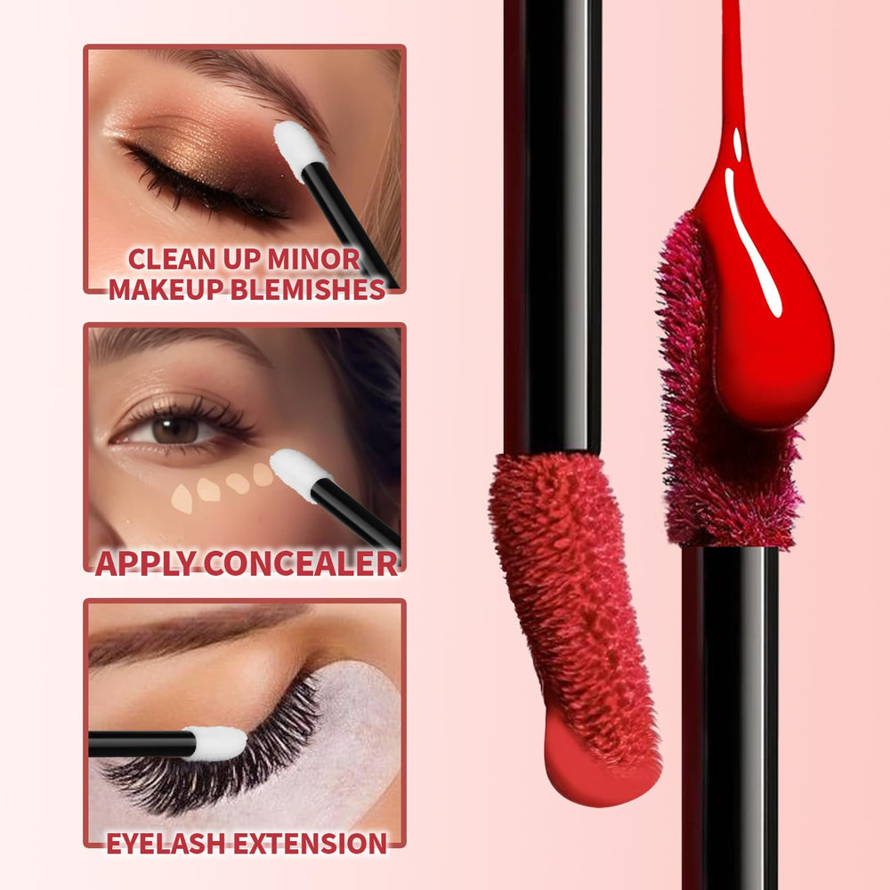 Teenitor nylon-tip lip wand for hygienic testing of lip products.
