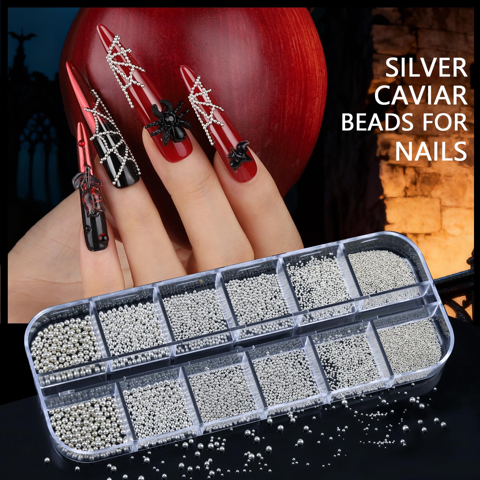Teenitor pegatinas plata uñas: adhesivas para diseños rápidos.