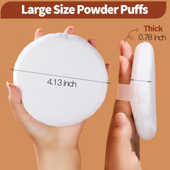Teenitor pink powder puff with container keeps puff clean during travel.