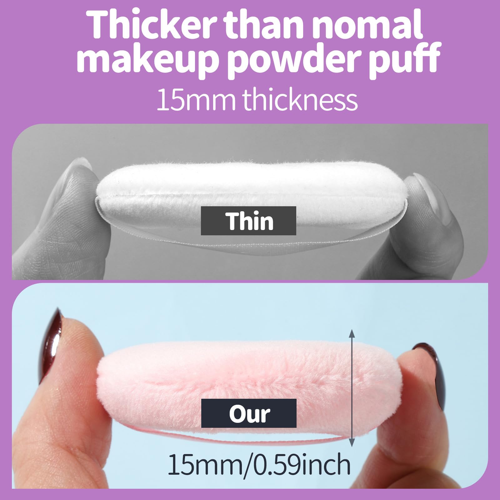 Teenitor 2.36-inch powder puff ideal for setting powder