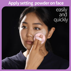 Teenitor puff catches powder evenly for less waste