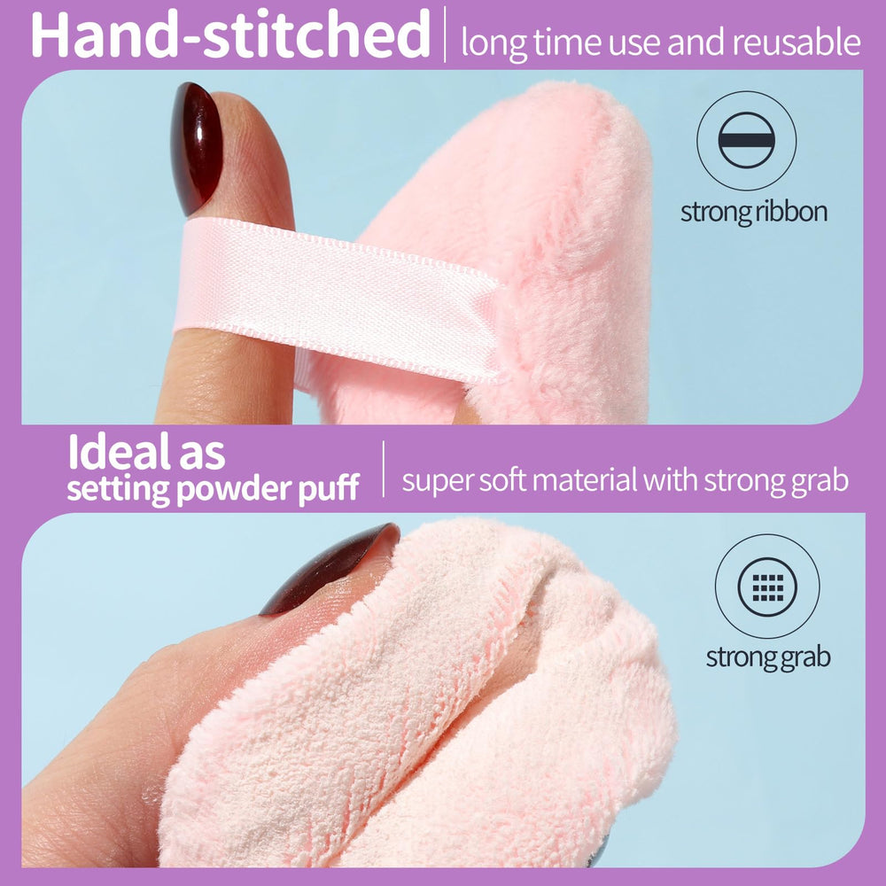 Teenitor handheld puff with sturdy ribbon enables precise control