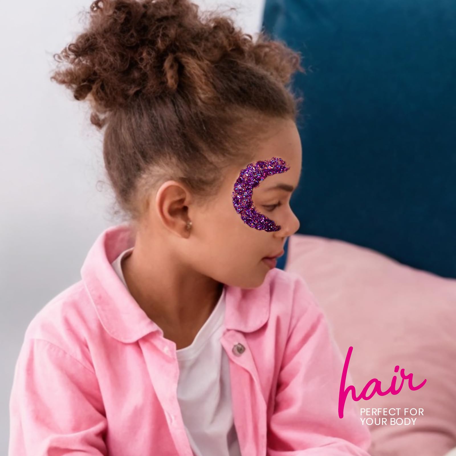 Teenitor Purple Glitter Gel crafts bold body art for rave nights.