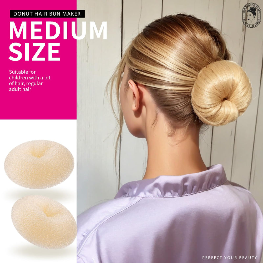 Teenitor rosquilla ayuda a crear moños con volumen y forma definidas.