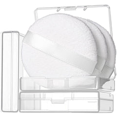 Teenitor three-pack setting powder puffs with cases for clean travel touch-ups