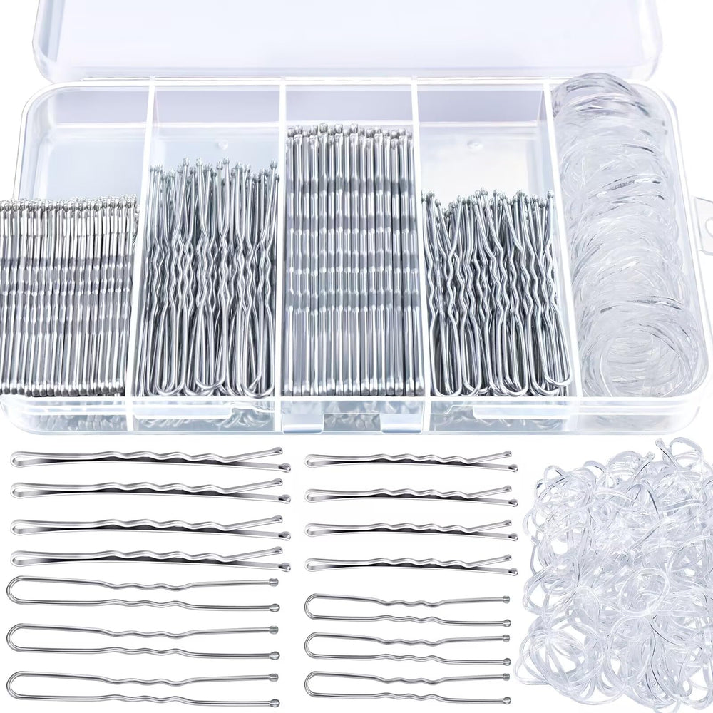 Teenitor silver bobby pins for gray hair offer secure hold with subtle shine.