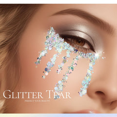 Teenitor glitter gel applied to hair adds shimmering style