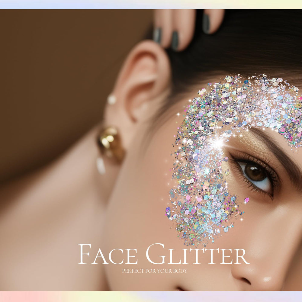 Teenitor glitter gel on arm offers festival-ready glow