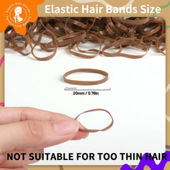 Teenitor small 20mm hair ties, ideal for various hair lengths