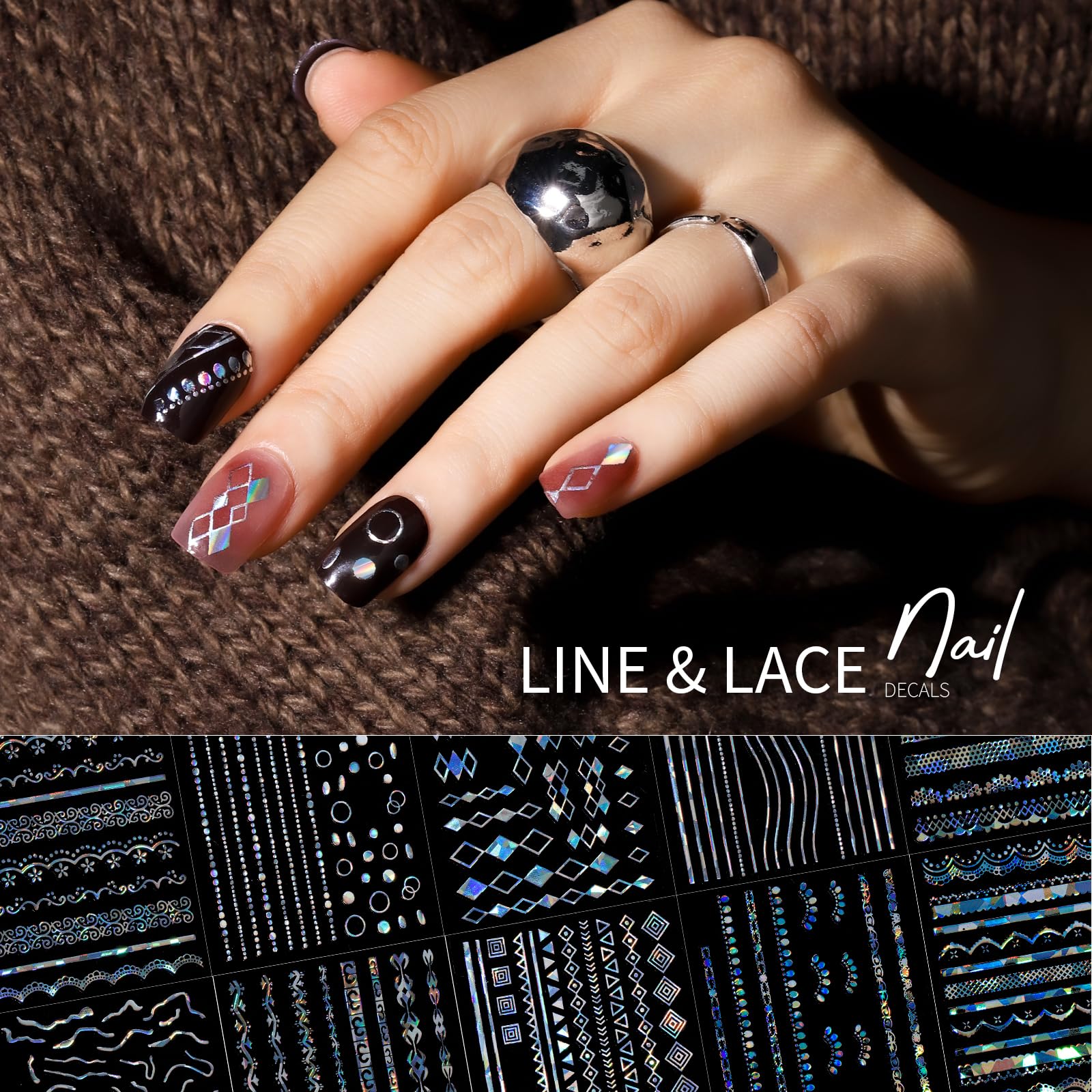 Teenitor star and moon nail stickers for celestial, playful nail art