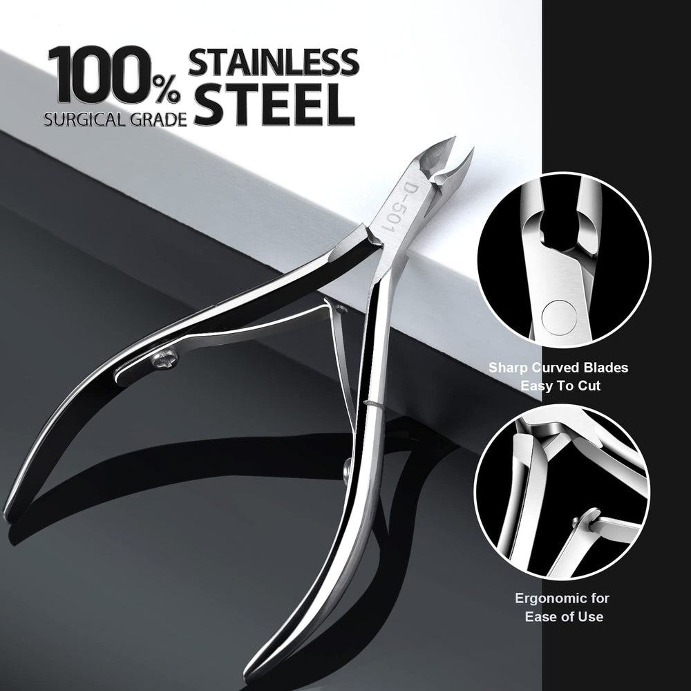 Teenitor surgical stainless steel pedicure tools durable and rust-resistant