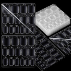 Teenitor tapas adhesivas para uñas: paquete con 300 piezas y 15 tallas para ajuste perfecto.
