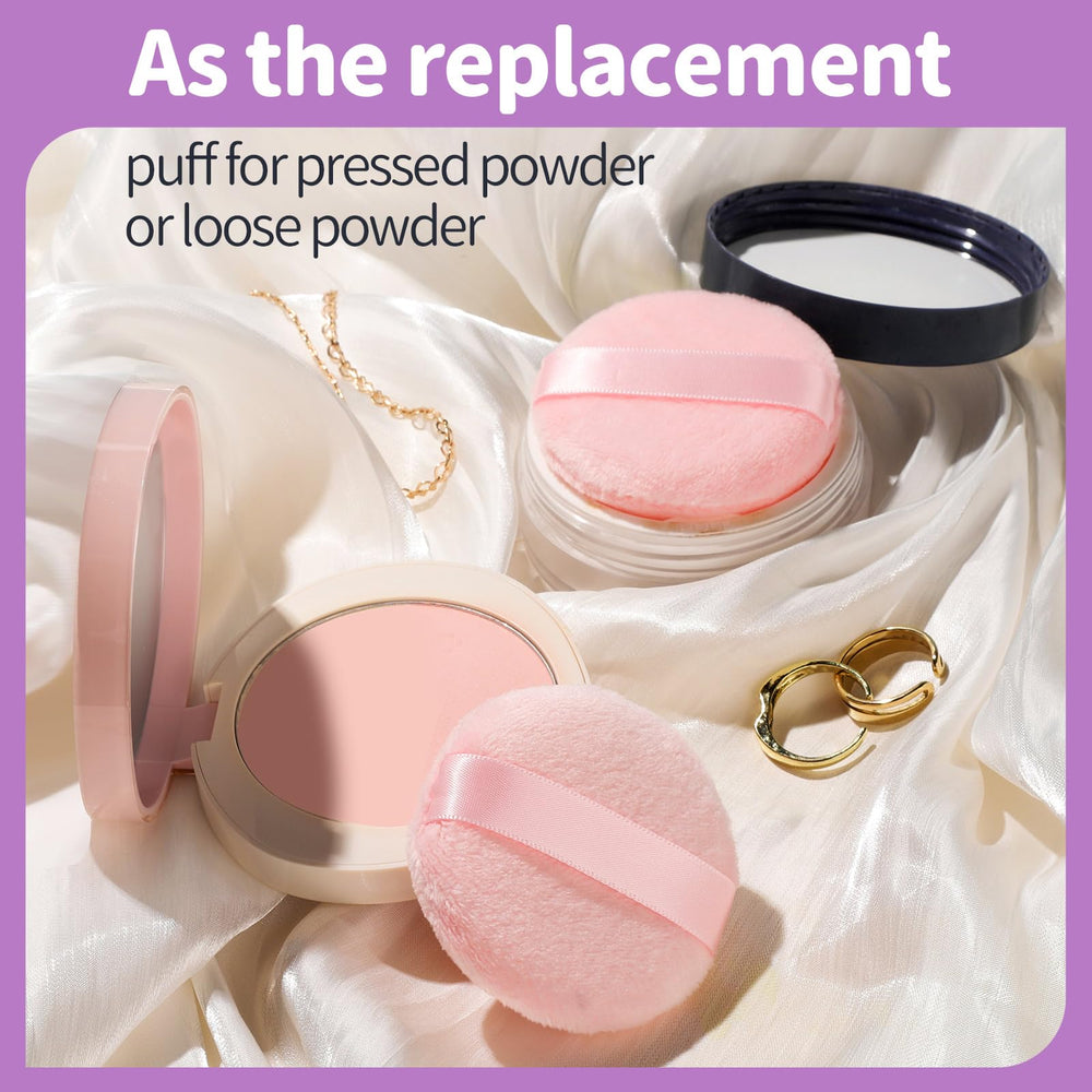 Teenitor travel-ready powder puff set fits in purse