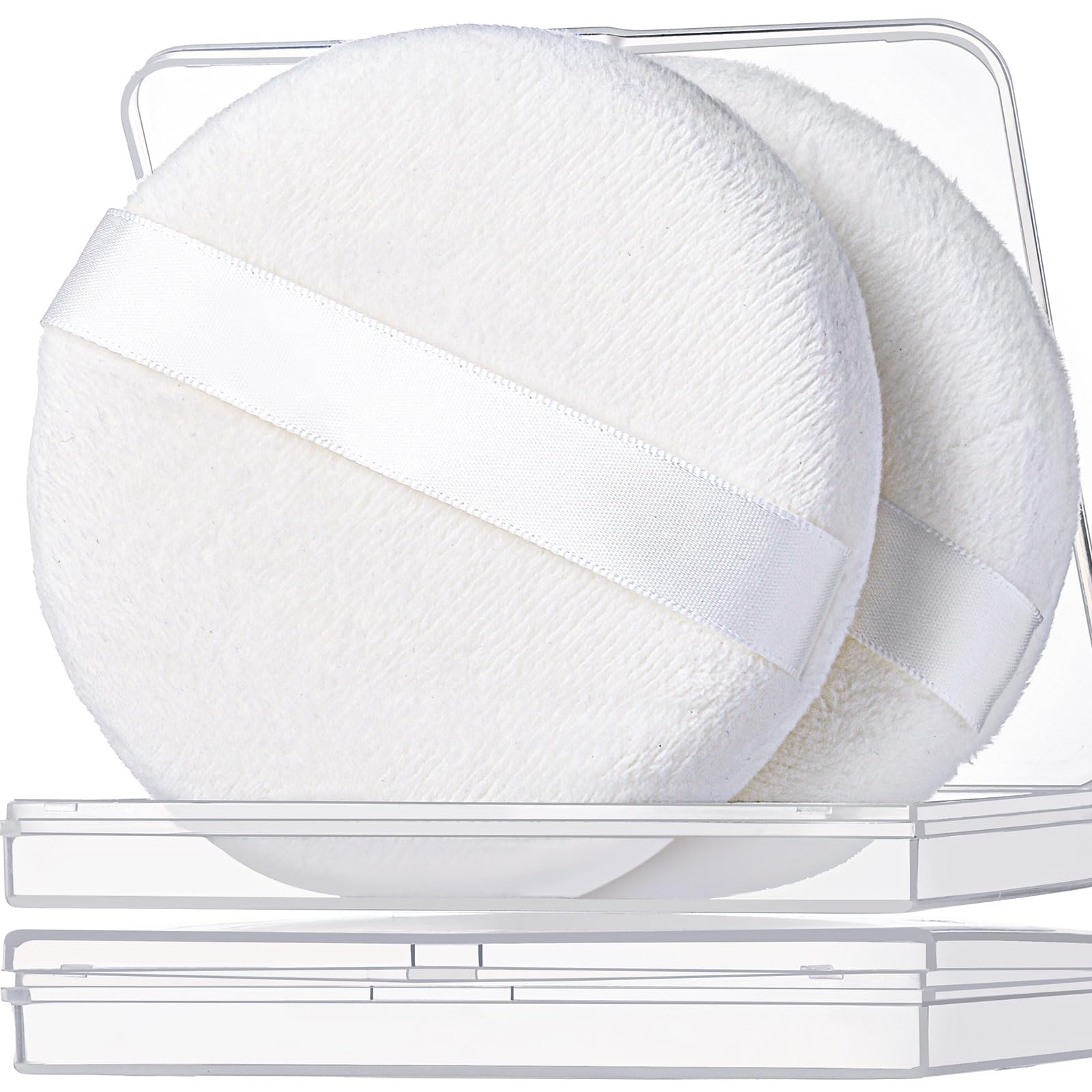 Teenitor two-piece powder puff with container for organized travel touch-ups.