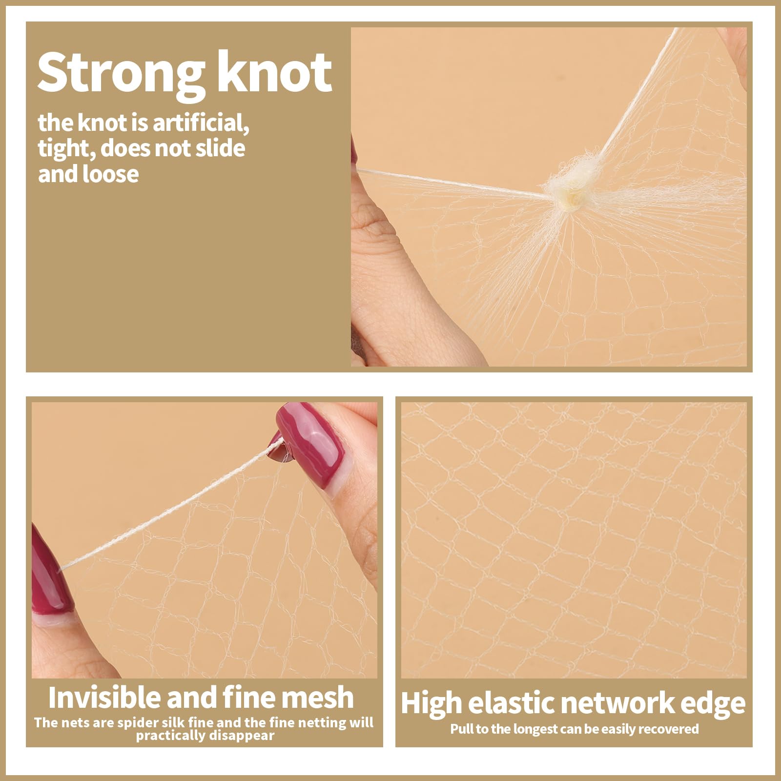 Teenitor 5cm gold U-shaped pins provide secure bun grip.